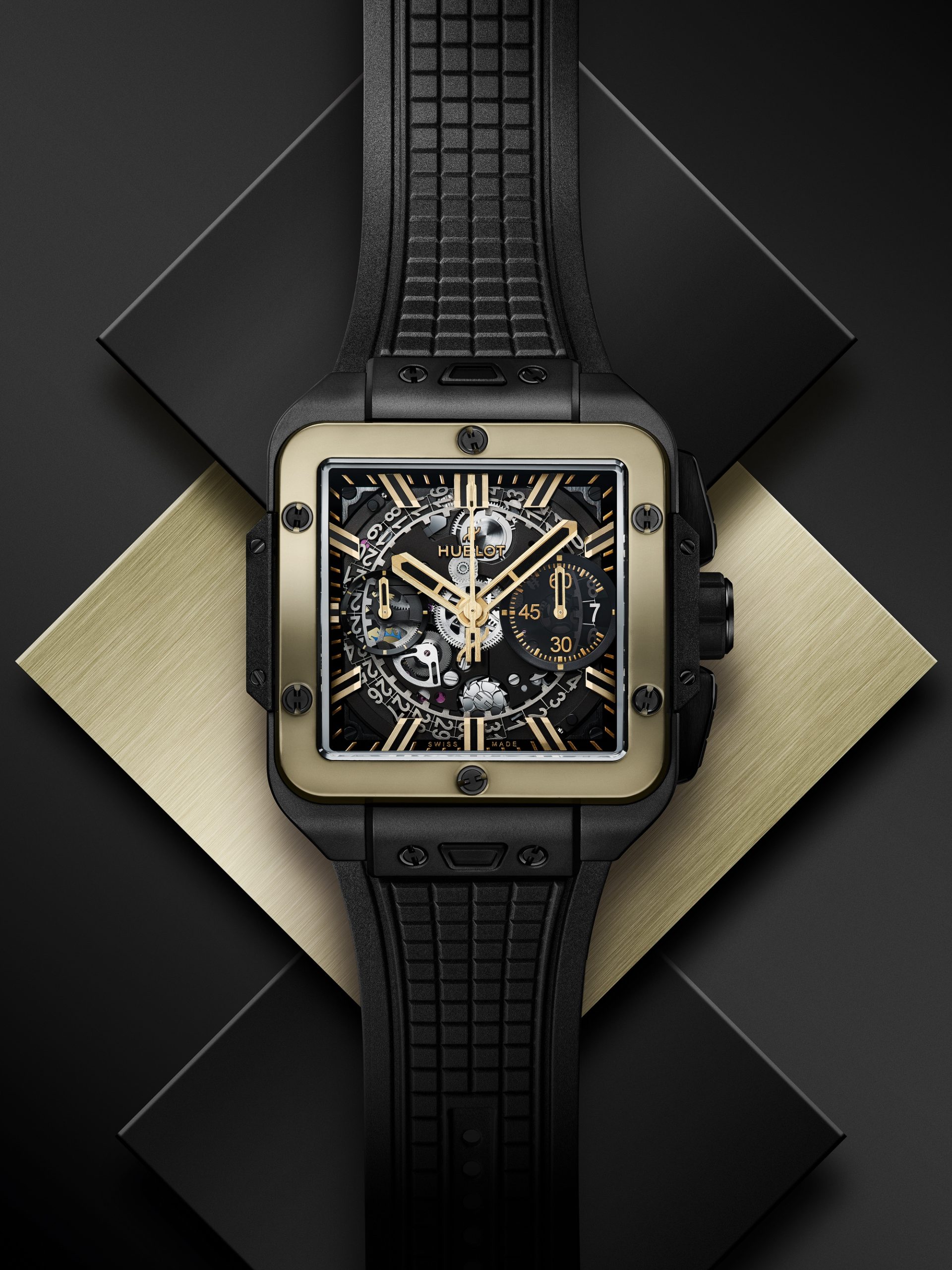 Square Big Bang Unico Ceramic Magic Gold — view 3