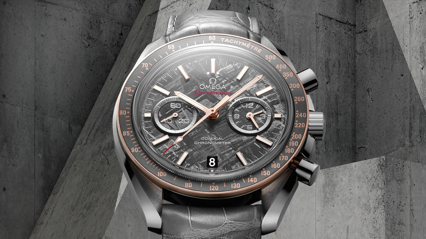 Speedmaster Dark Side of the Moon Co-Axial Chronometer Chronograph 44.25 mm Meteorite — view 2