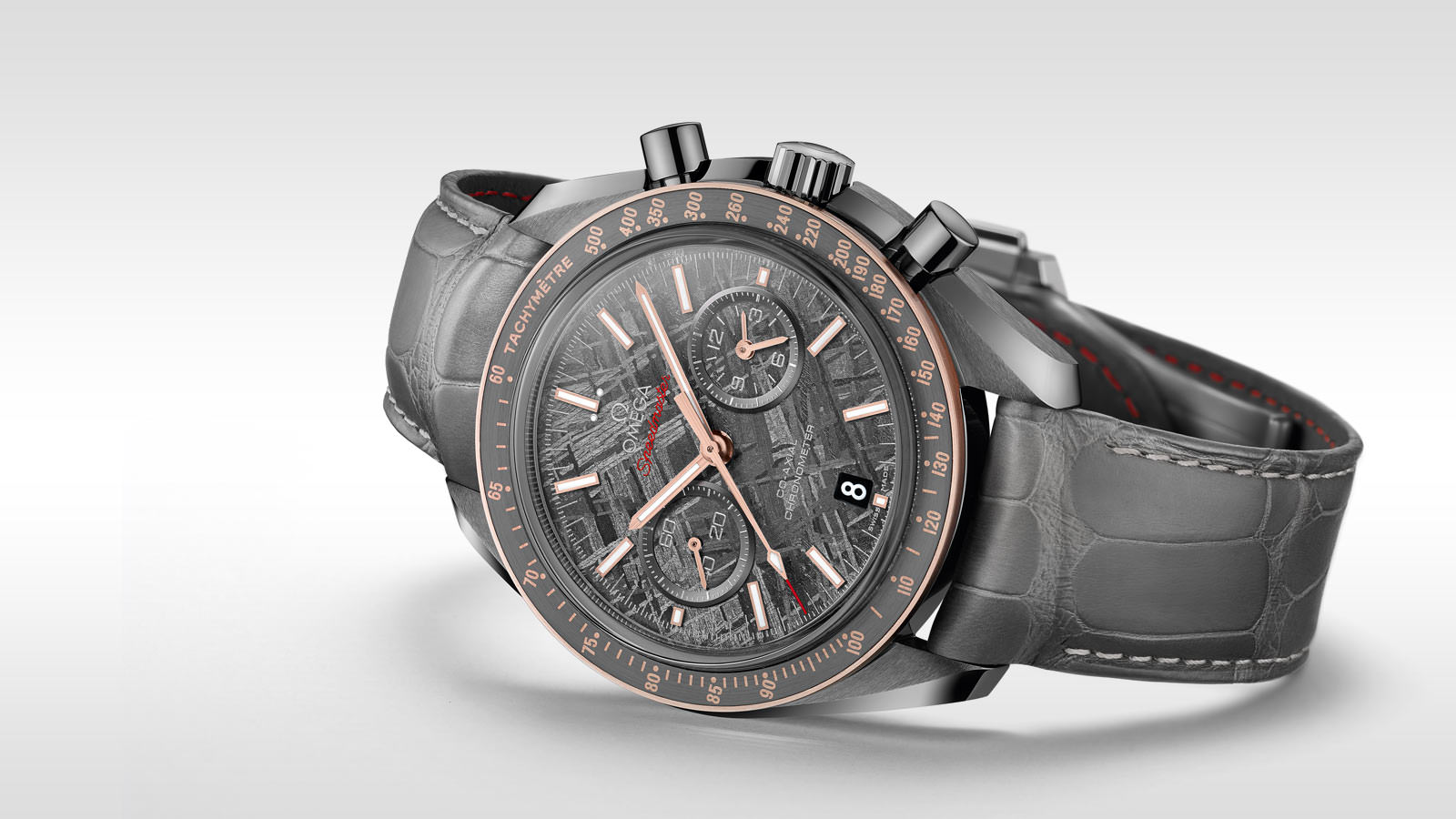 Speedmaster Dark Side of the Moon Co-Axial Chronometer Chronograph 44.25 mm Meteorite — view 5