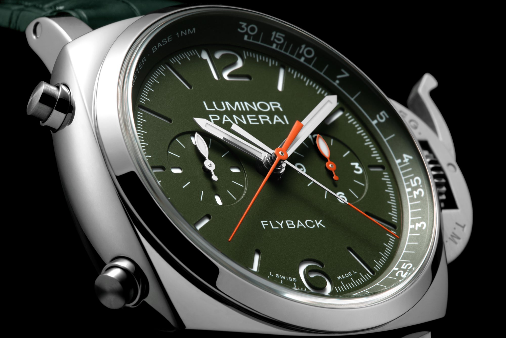 Luminor Chrono Flyback Verde Militare — view 4