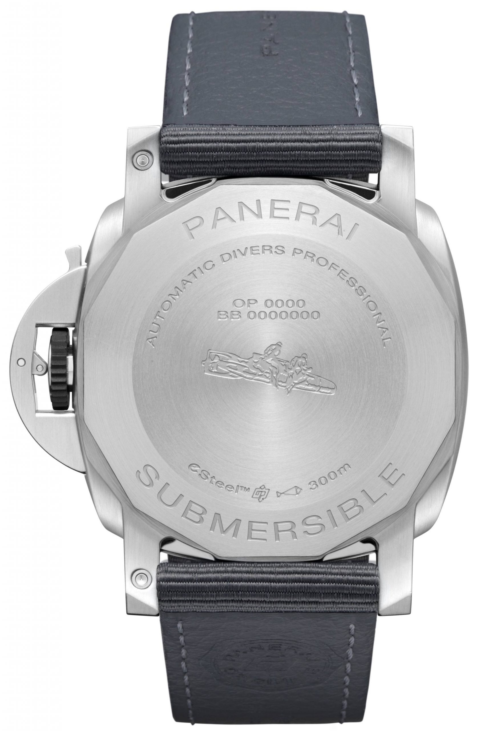Submersible QuarantaQuattro eSteel Grigio Roccia — view 4