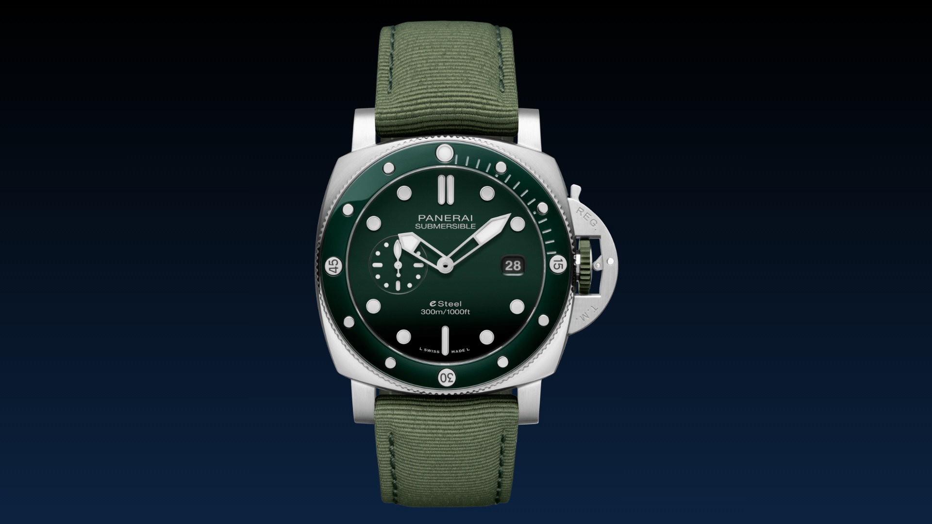 Submersible QuarantaQuattro eSteel Verde Smeraldo — view 4