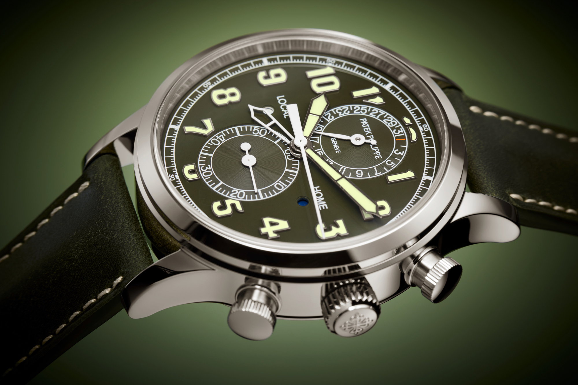 Calatrava Pilot Travel Time Chronograph — view 3