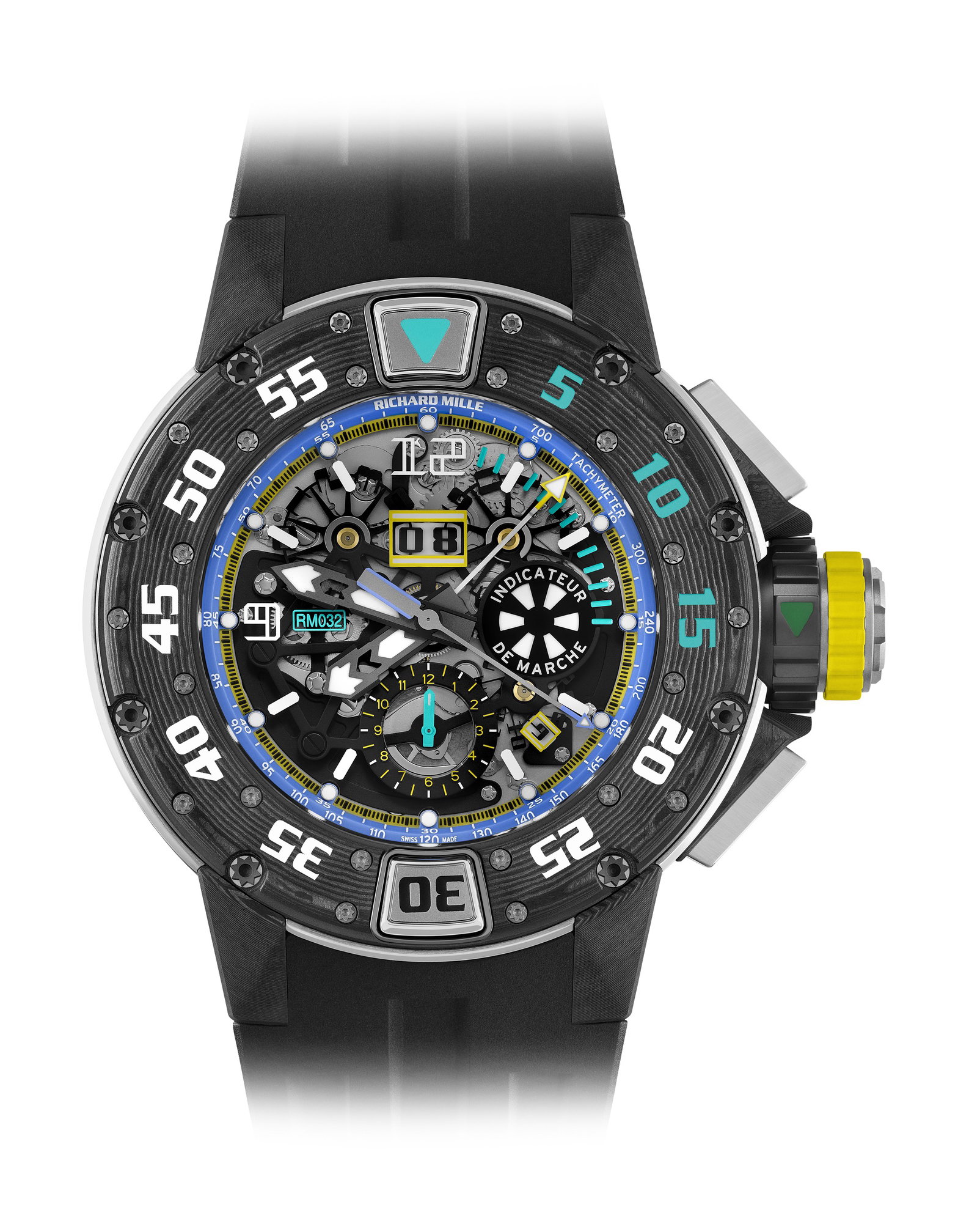 RM 032 Automatic Winding Flyback Chronograph, Les Voiles de Saint Barth Limited Edition — view 11