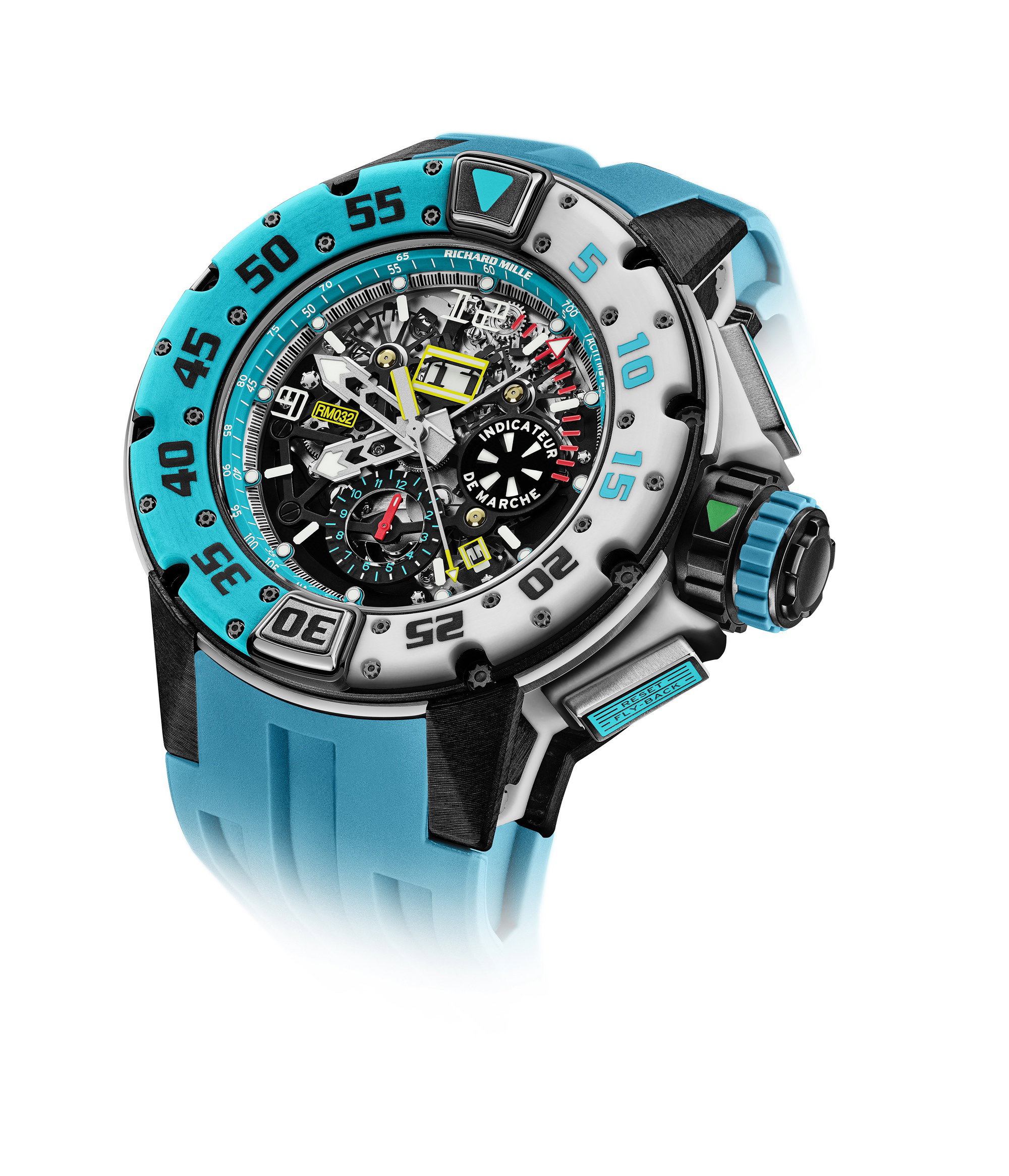 RM 032 Automatic Winding Flyback Chronograph, Les Voiles de Saint Barth Limited Edition — view 8