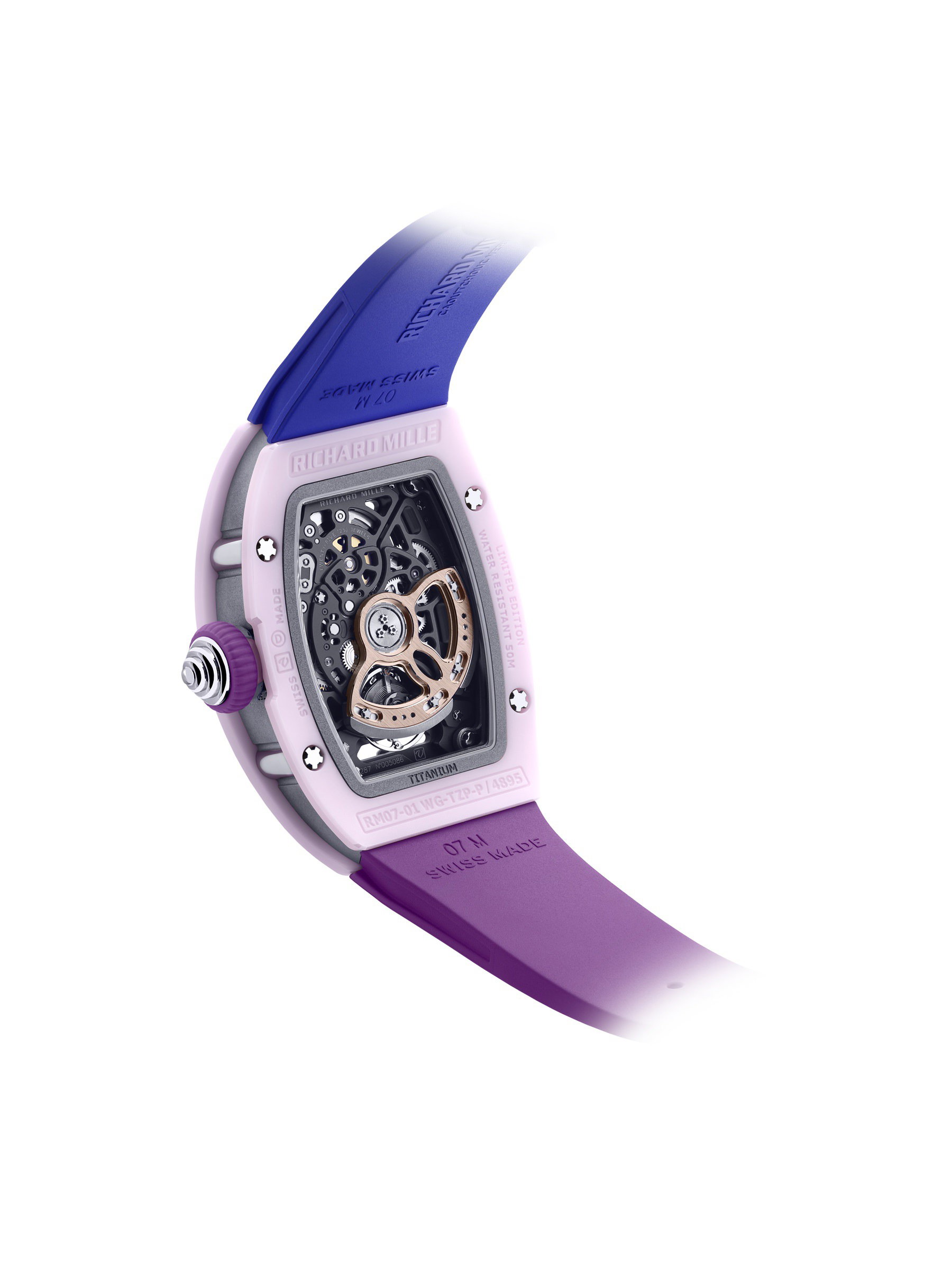 RM 07-01 Automatic Coloured Ceramics Pastel Pink Limited Edition — view 3