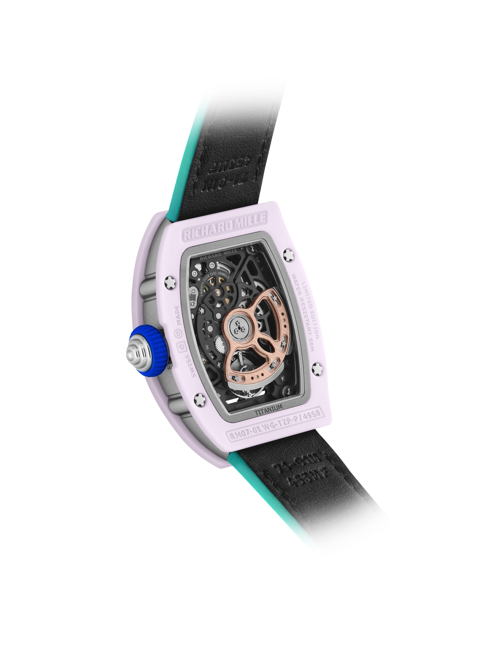 RM 07-01 Automatic Winding Coloured Ceramics Blush Pink — view 3