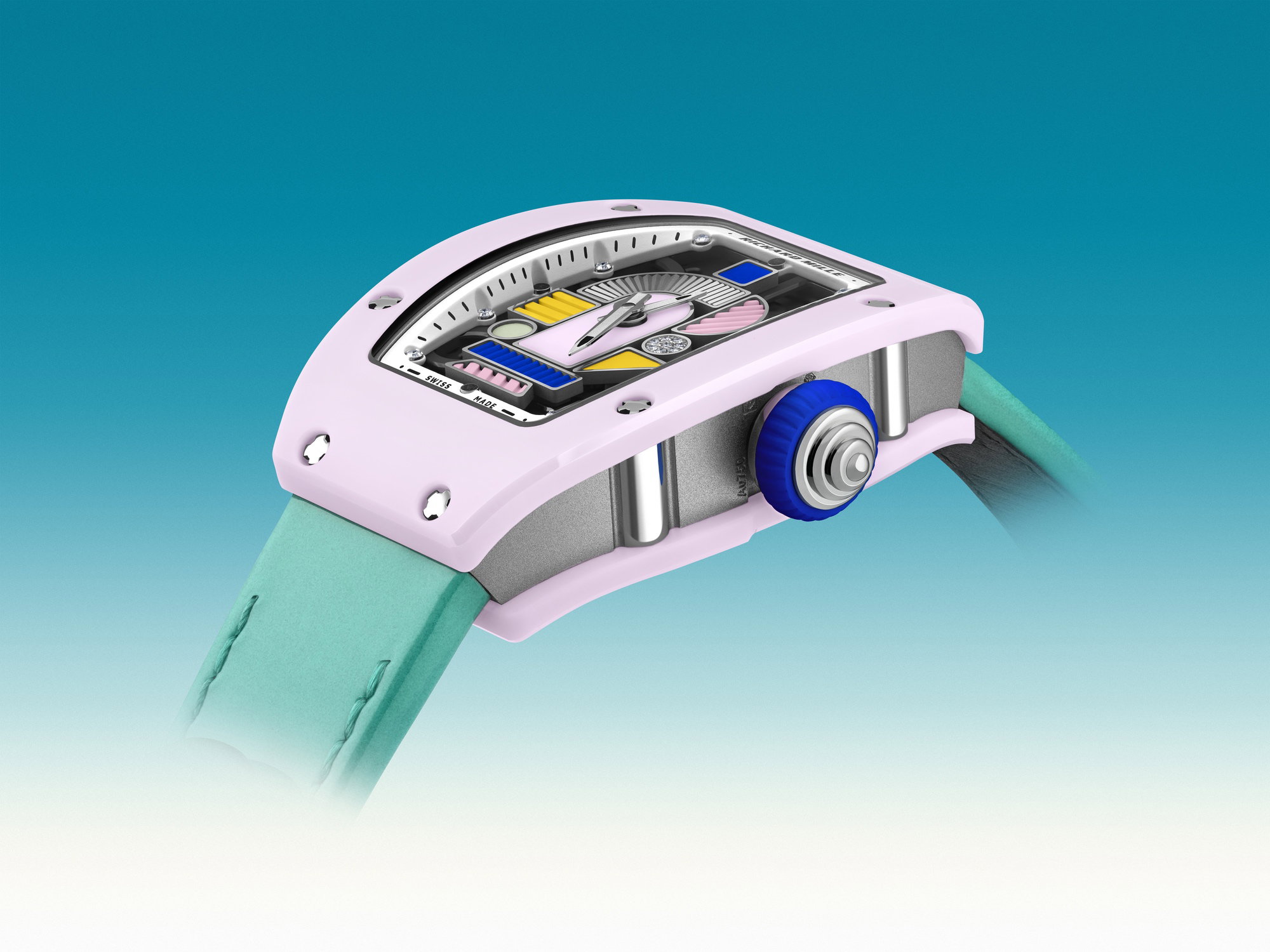 RM 07-01 Automatic Winding Coloured Ceramics Blush Pink — view 6