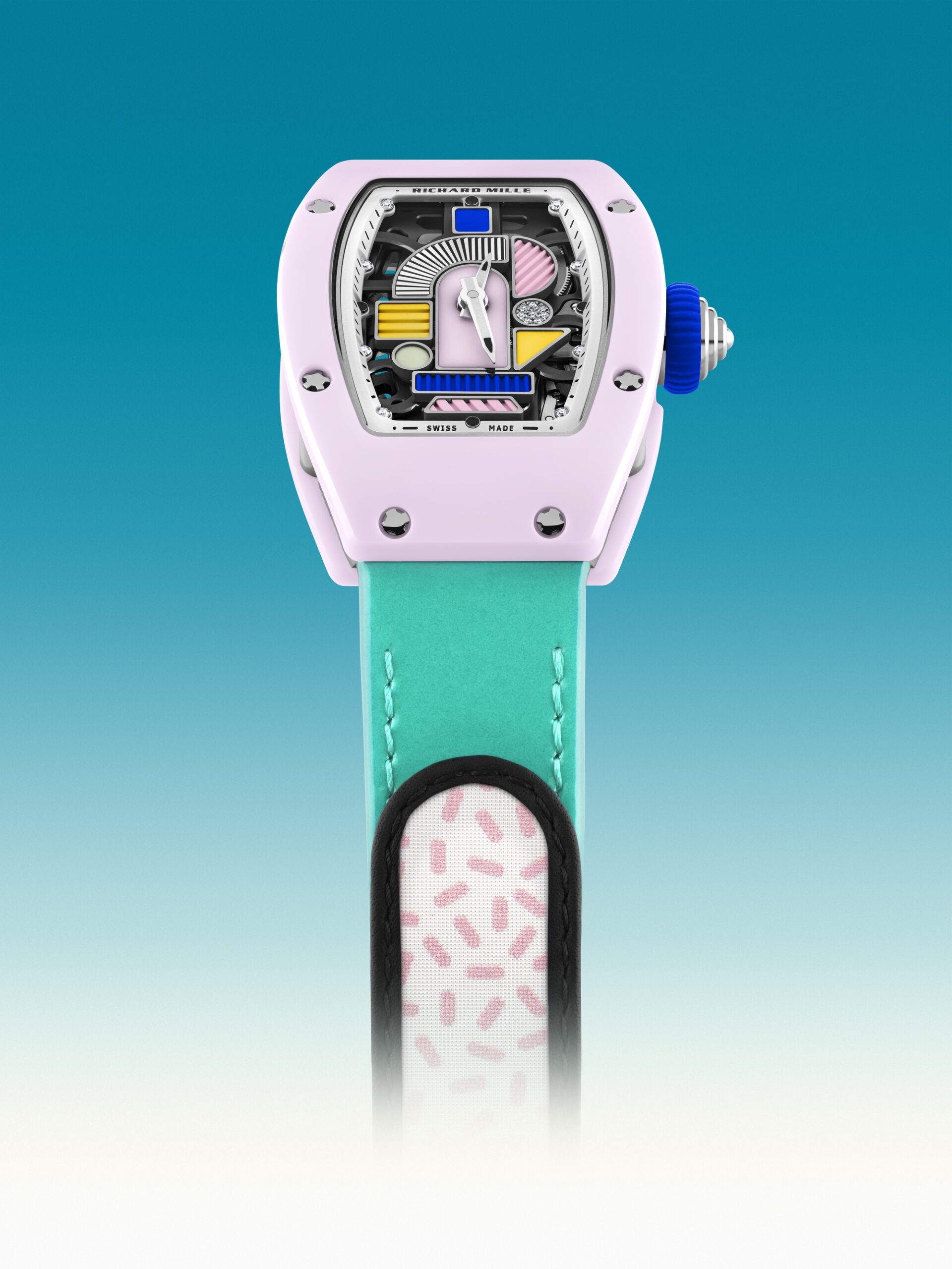 RM 07-01 Automatic Winding Coloured Ceramics Blush Pink — view 9