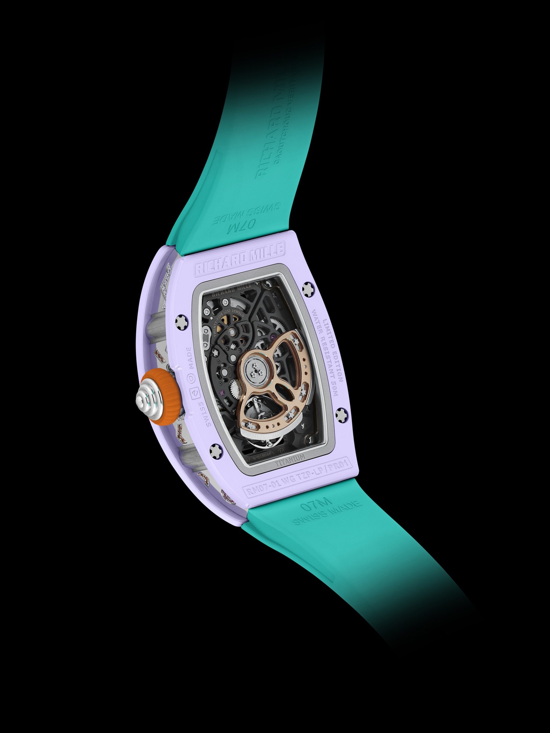 RM 07-01 Automatic Winding Coloured Ceramics Lavender Pink — view 4