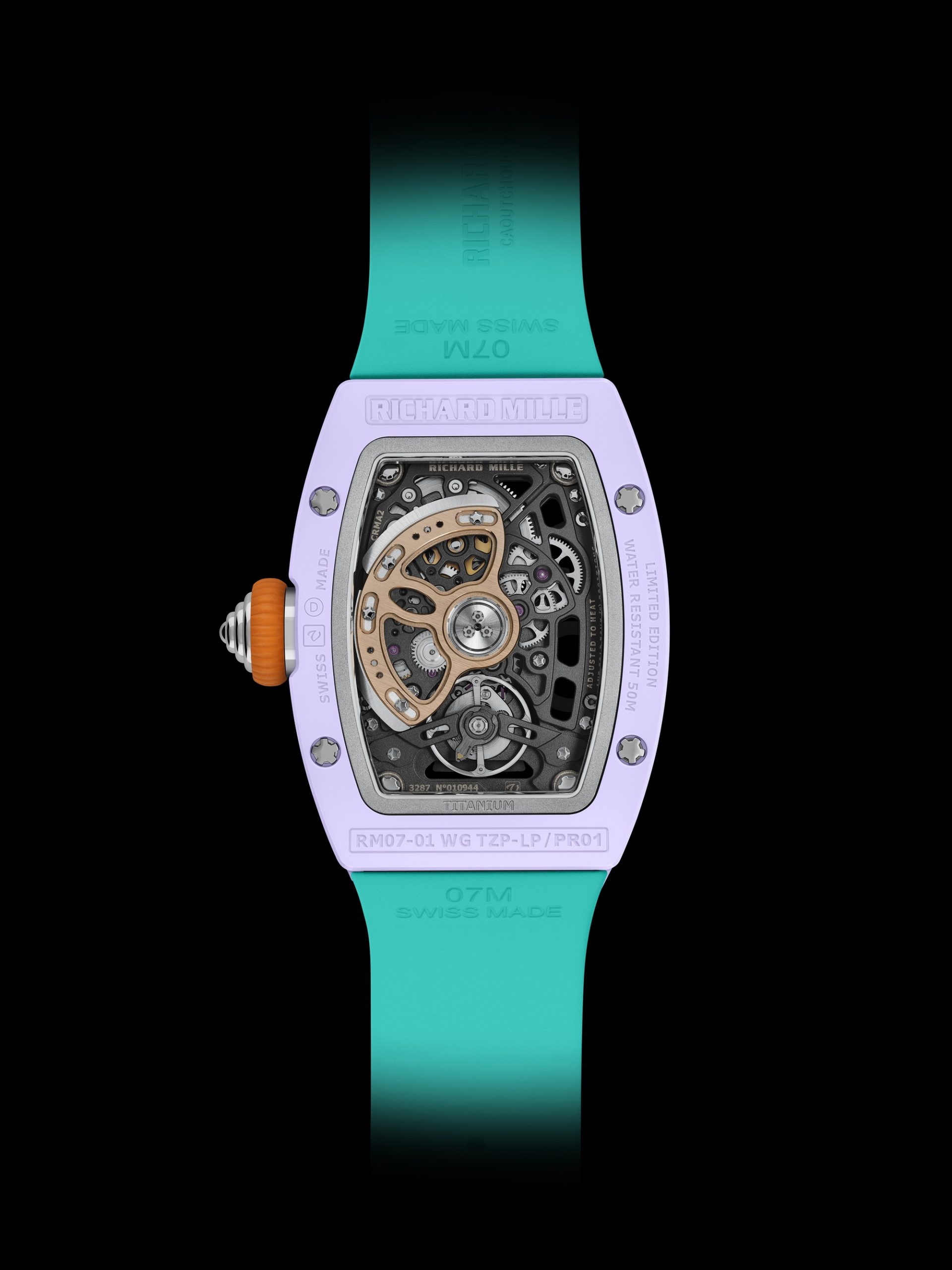 RM 07-01 Automatic Winding Coloured Ceramics Lavender Pink — view 6