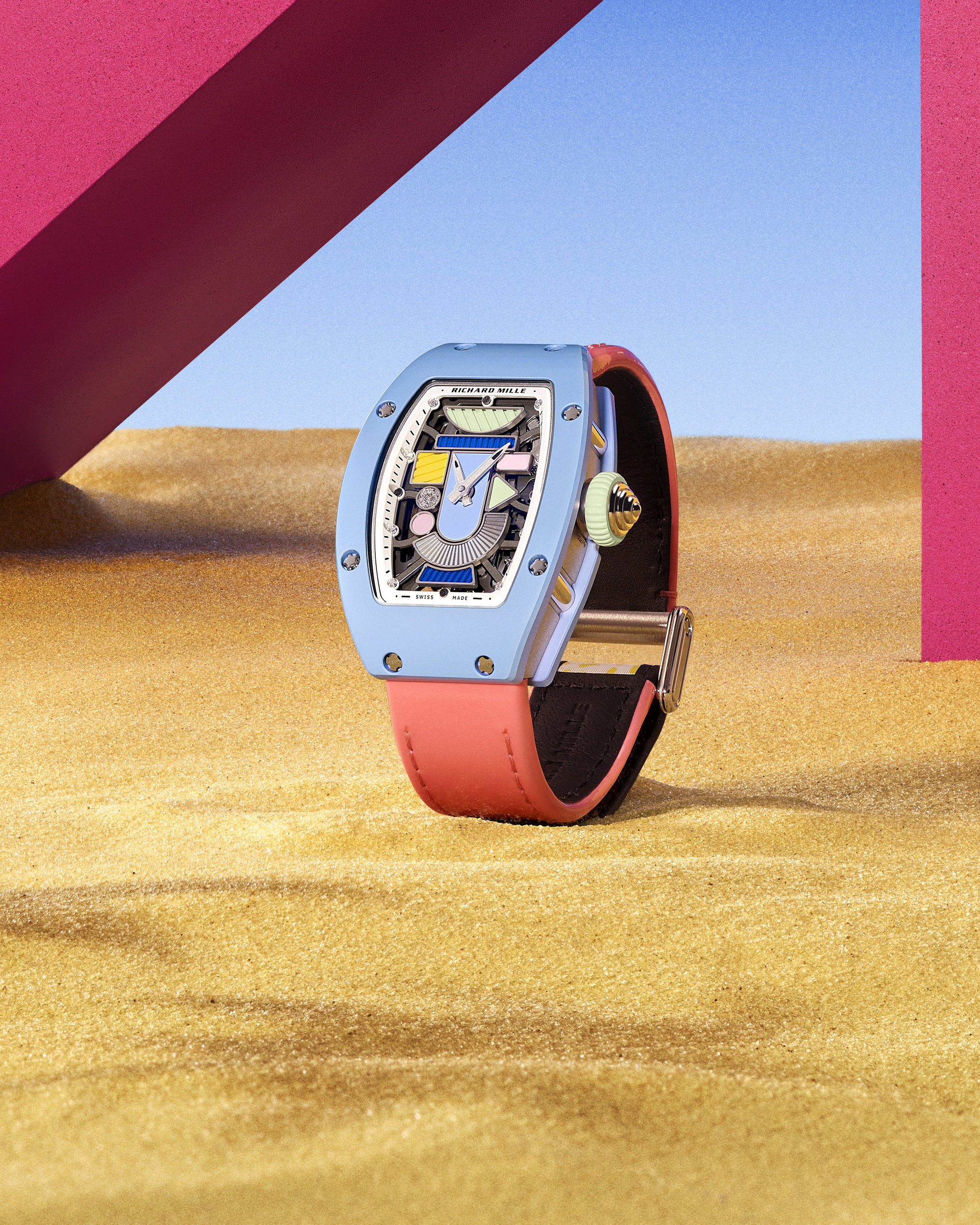 RM 07-01 Automatic Winding Coloured Ceramics Powder Blue — view 12