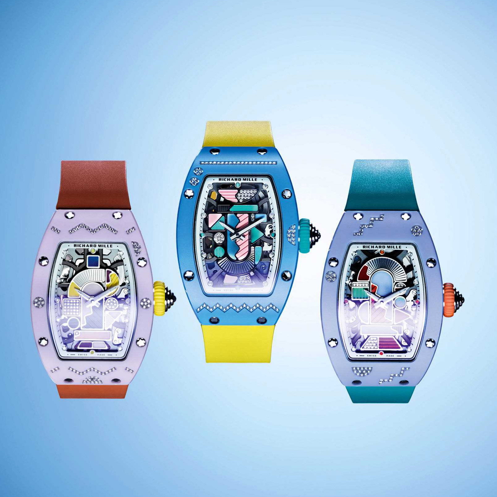 RM 07-01 Automatic Winding Coloured Ceramics Powder Blue — view 9