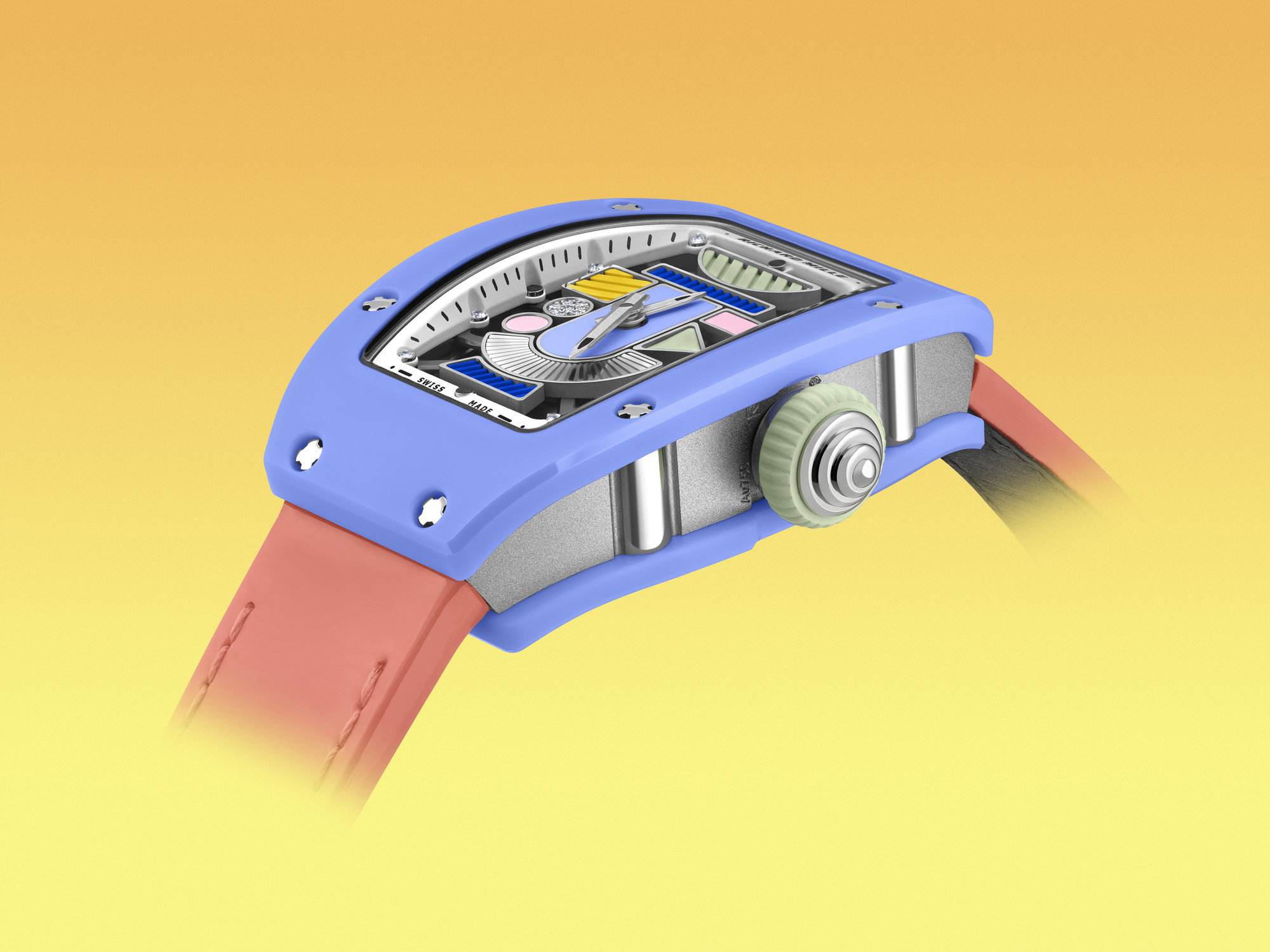 RM 07-01 Automatic Winding Coloured Ceramics Powder Blue — view 4