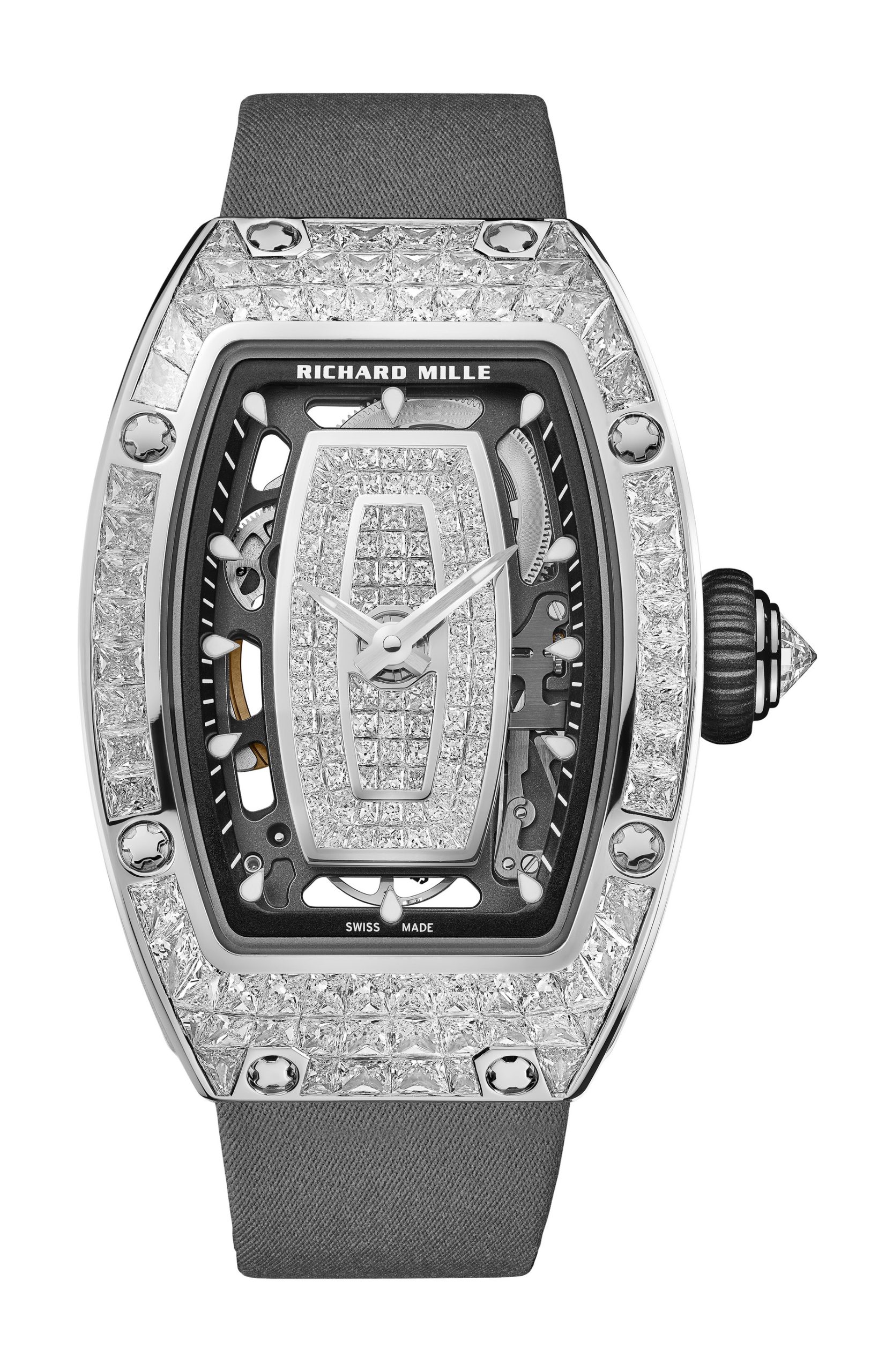 RM 07-01 Automatic Winding White Gold Baguette