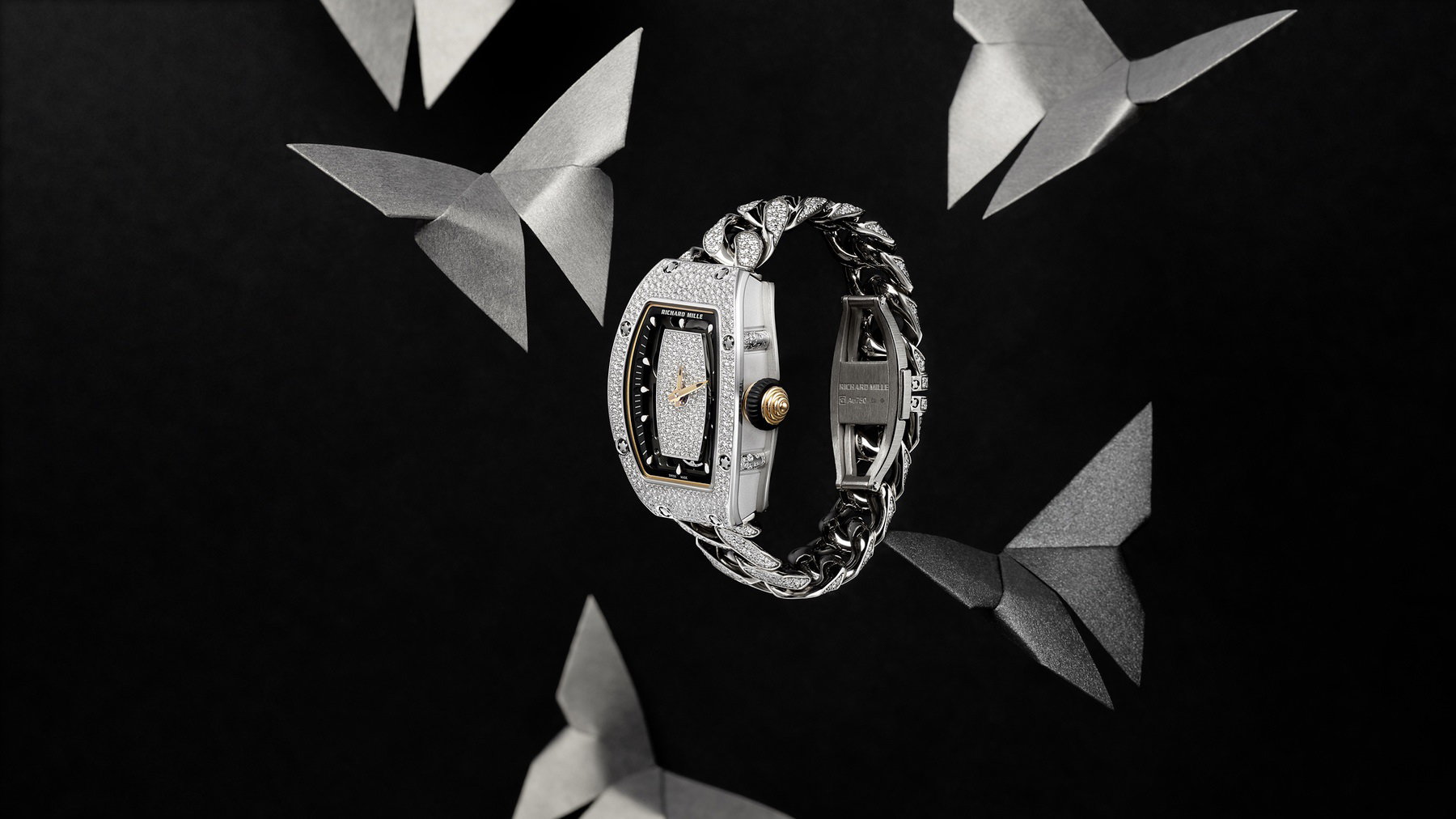 RM 07-01 Automatic Winding White Gold Gourmette — view 2