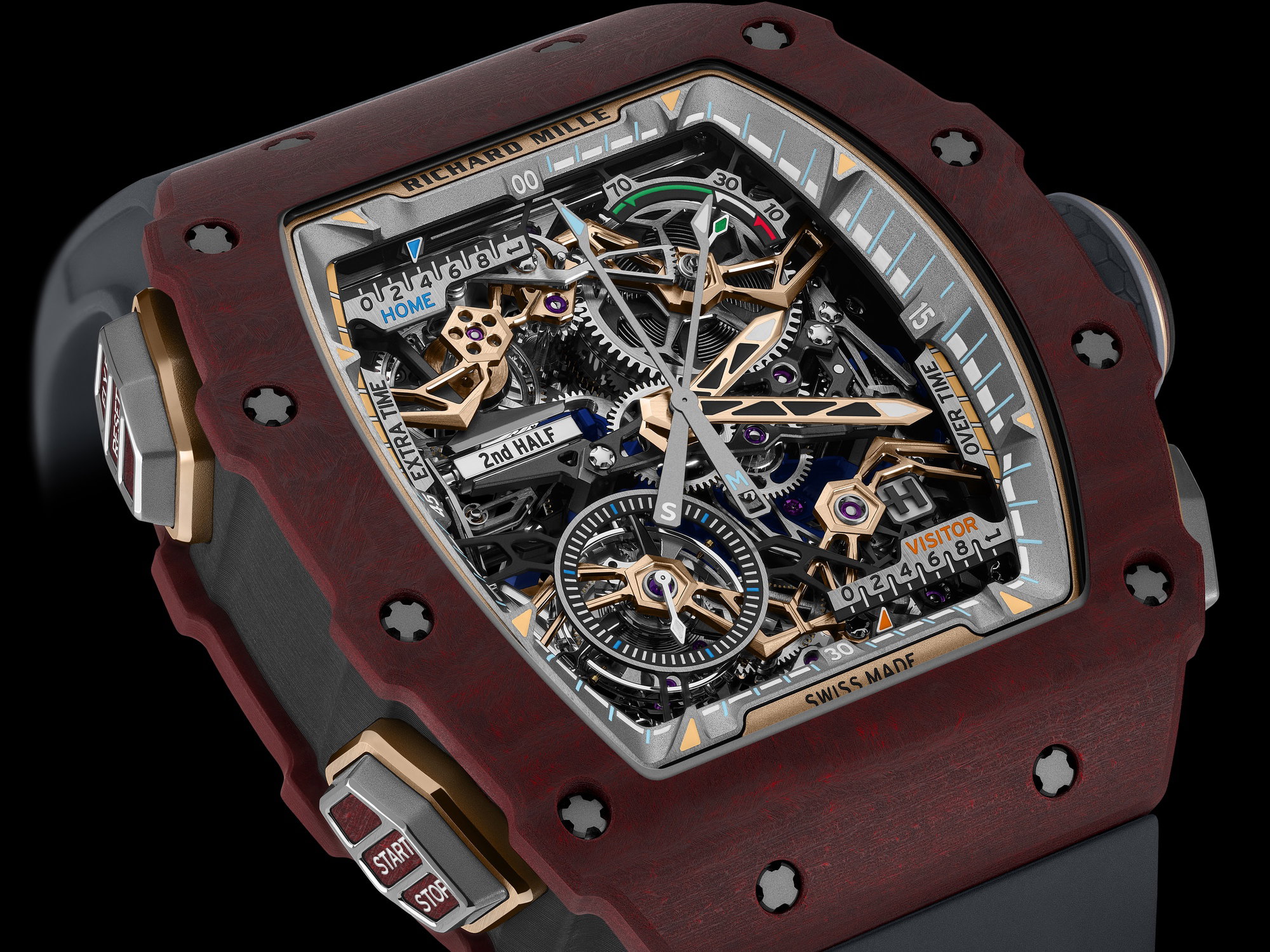 RM 41-01 Tourbillon Soccer Red Carmin Basalt TPT — view 7