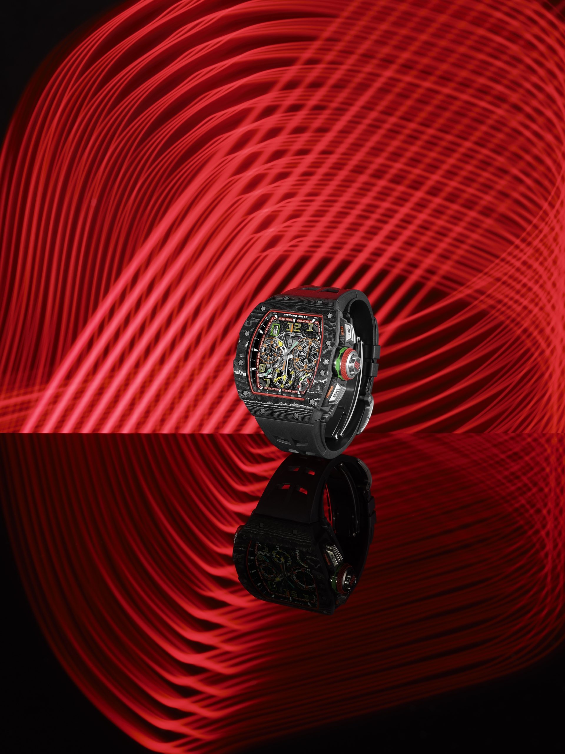 RM 65-01 Automatic Split-Seconds Chronograph Carbon TPT® — view 12