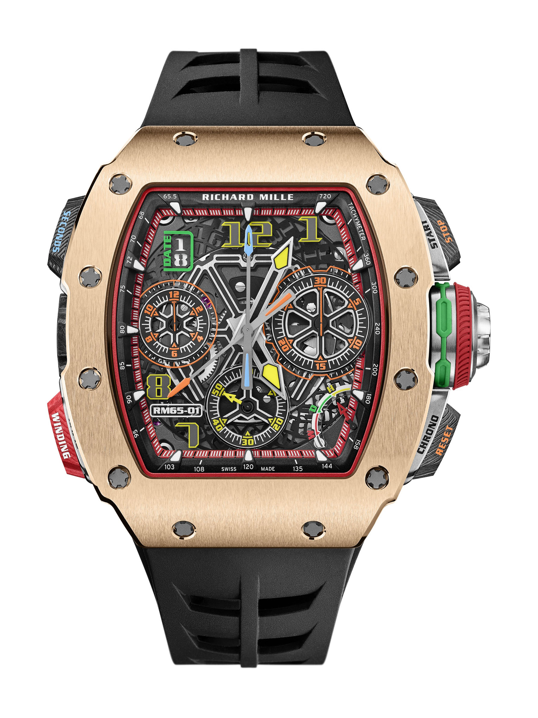 RM 65-01 Automatic Split-Seconds Chronograph Carbon TPT® — view 16