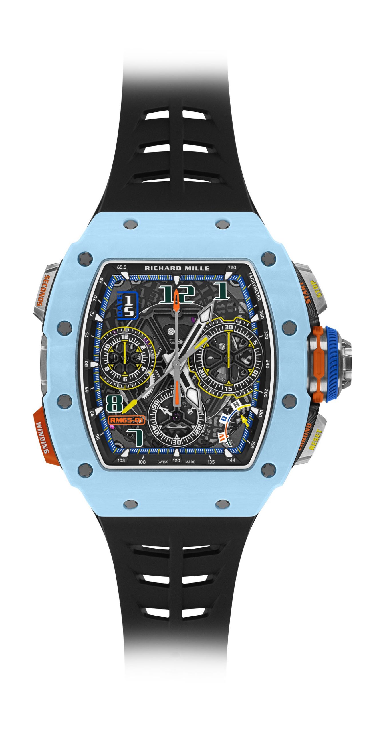 RM 65-01 Automatic Split-Seconds Chronograph Carbon TPT® — view 18
