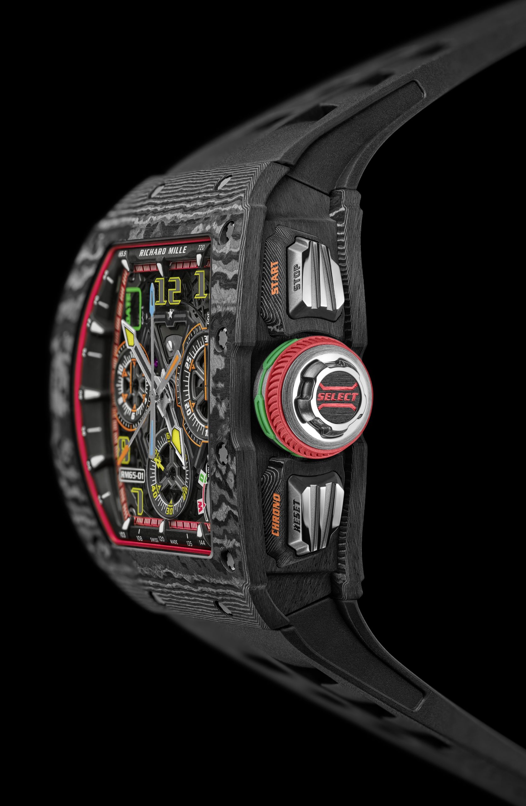 RM 65-01 Automatic Split-Seconds Chronograph Carbon TPT® — view 4
