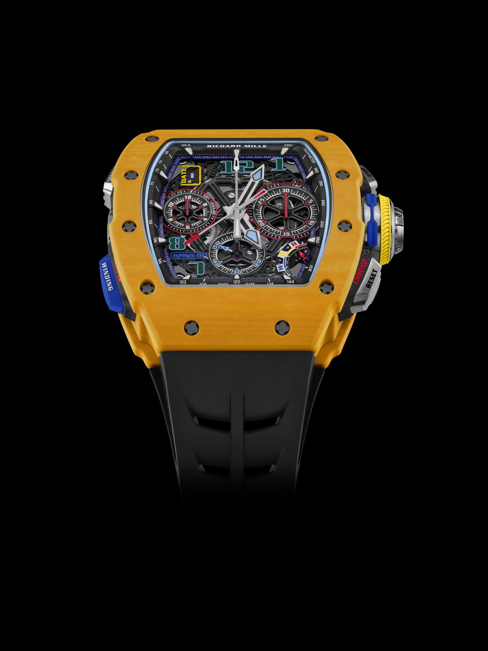 RM 65-01 Automatic Split-Seconds Chronograph Dark Yellow Quartz TPT® Limited Edition — view 3