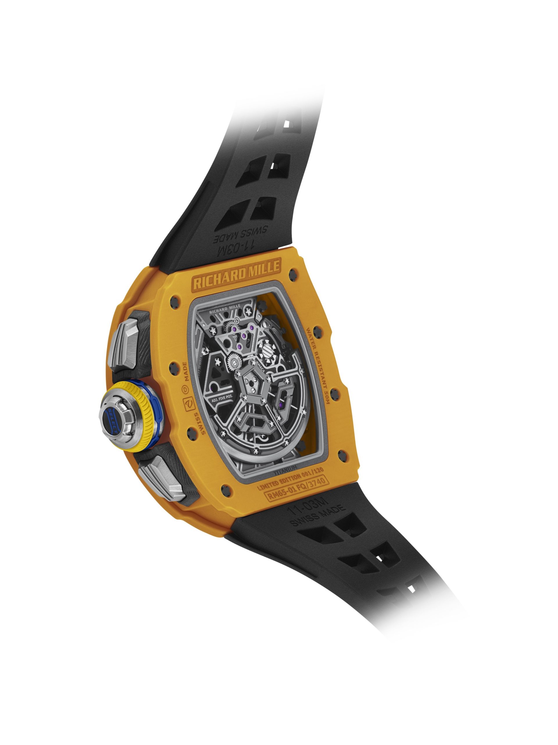 RM 65-01 Automatic Split-Seconds Chronograph Dark Yellow Quartz TPT® Limited Edition — view 4