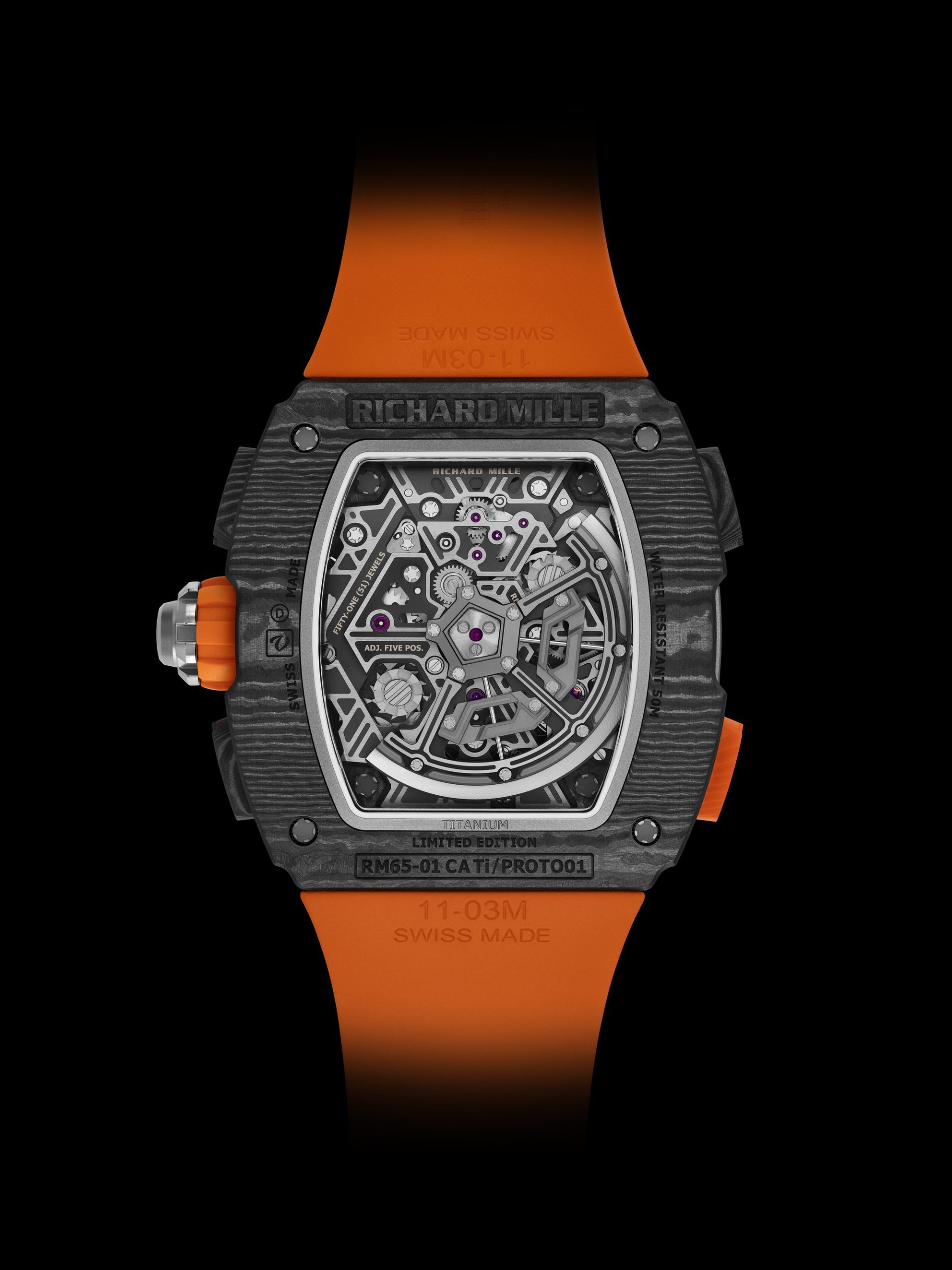 RM 65-01 Automatic Split-Seconds Chronograph McLaren W1 — view 8
