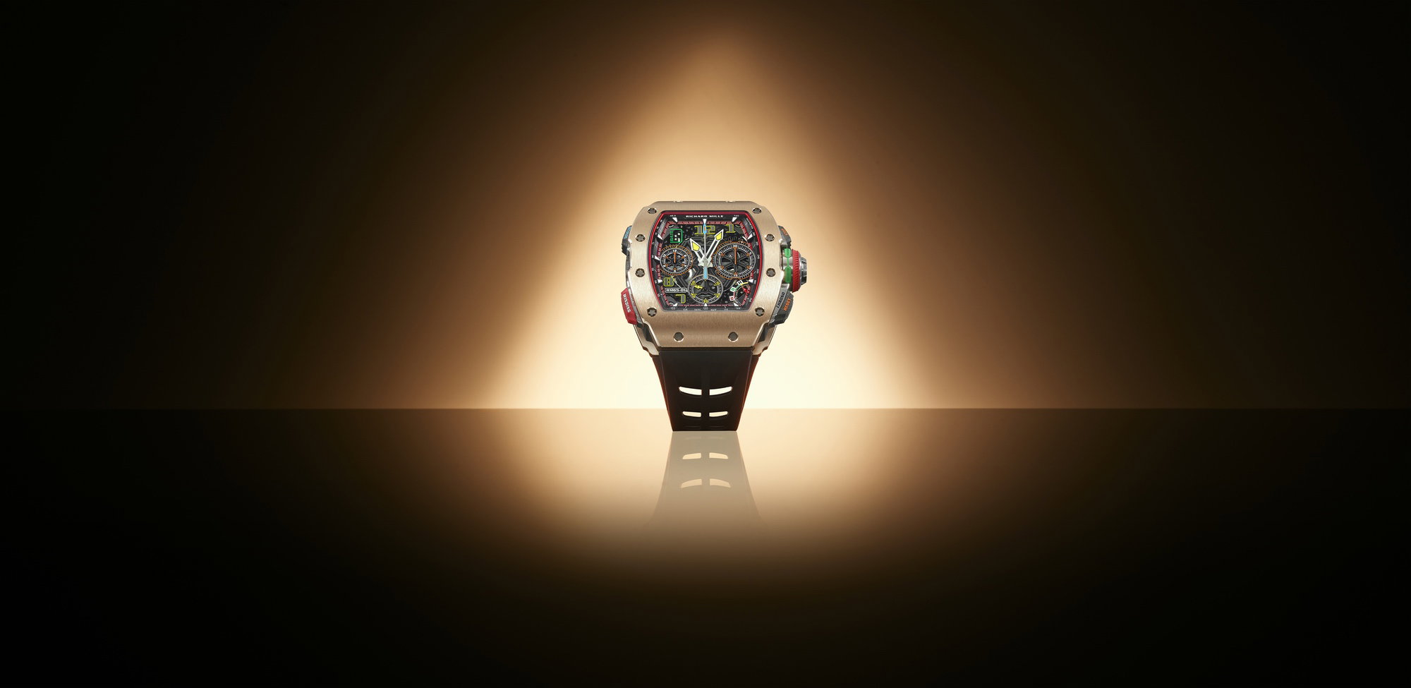 RM 65-01 Automatic Split-Seconds Chronograph Red Gold and Carbon TPT® — view 2