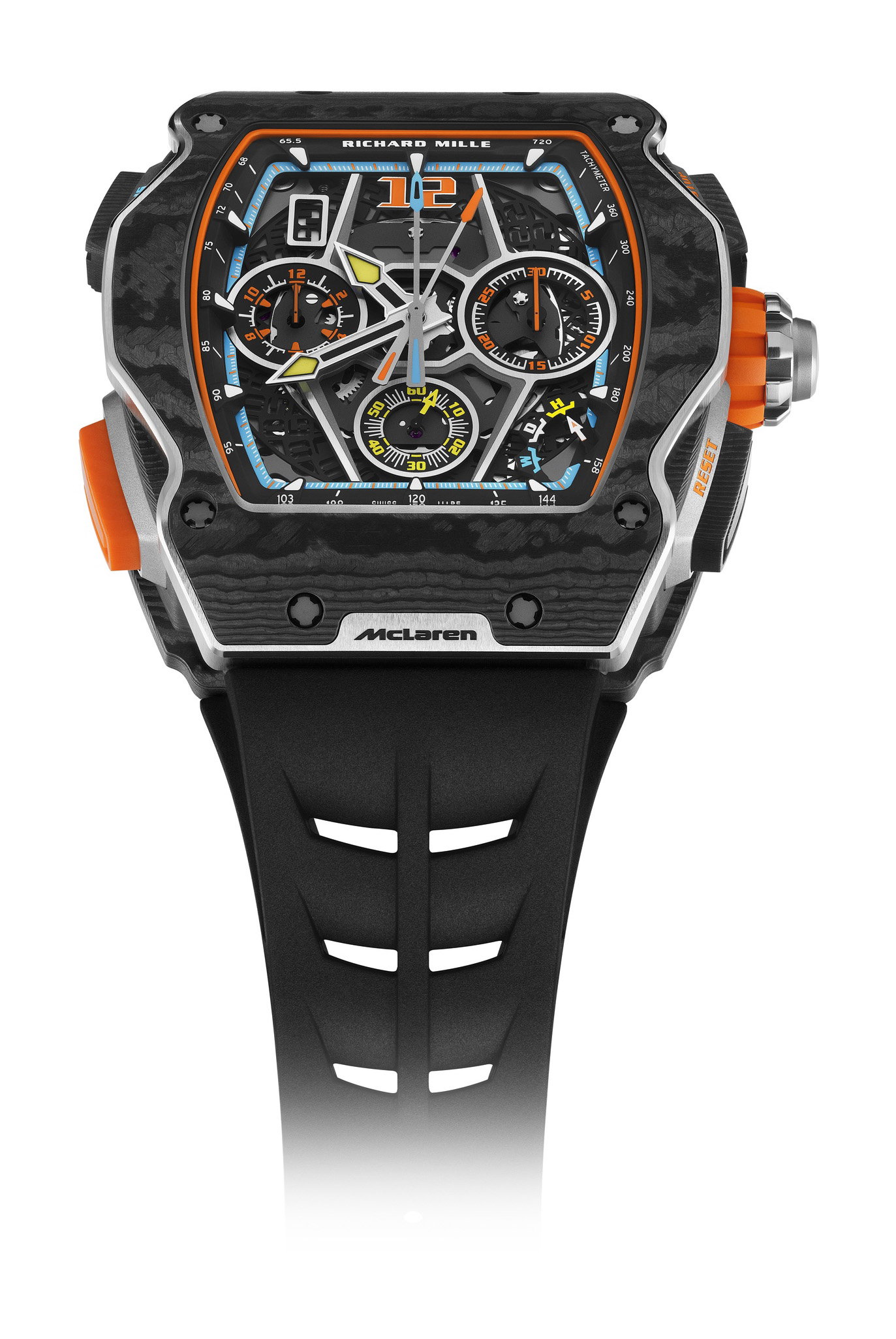 RM 65-01 Automatic Split-Seconds Chronograph Red Gold and Carbon TPT® — view 13