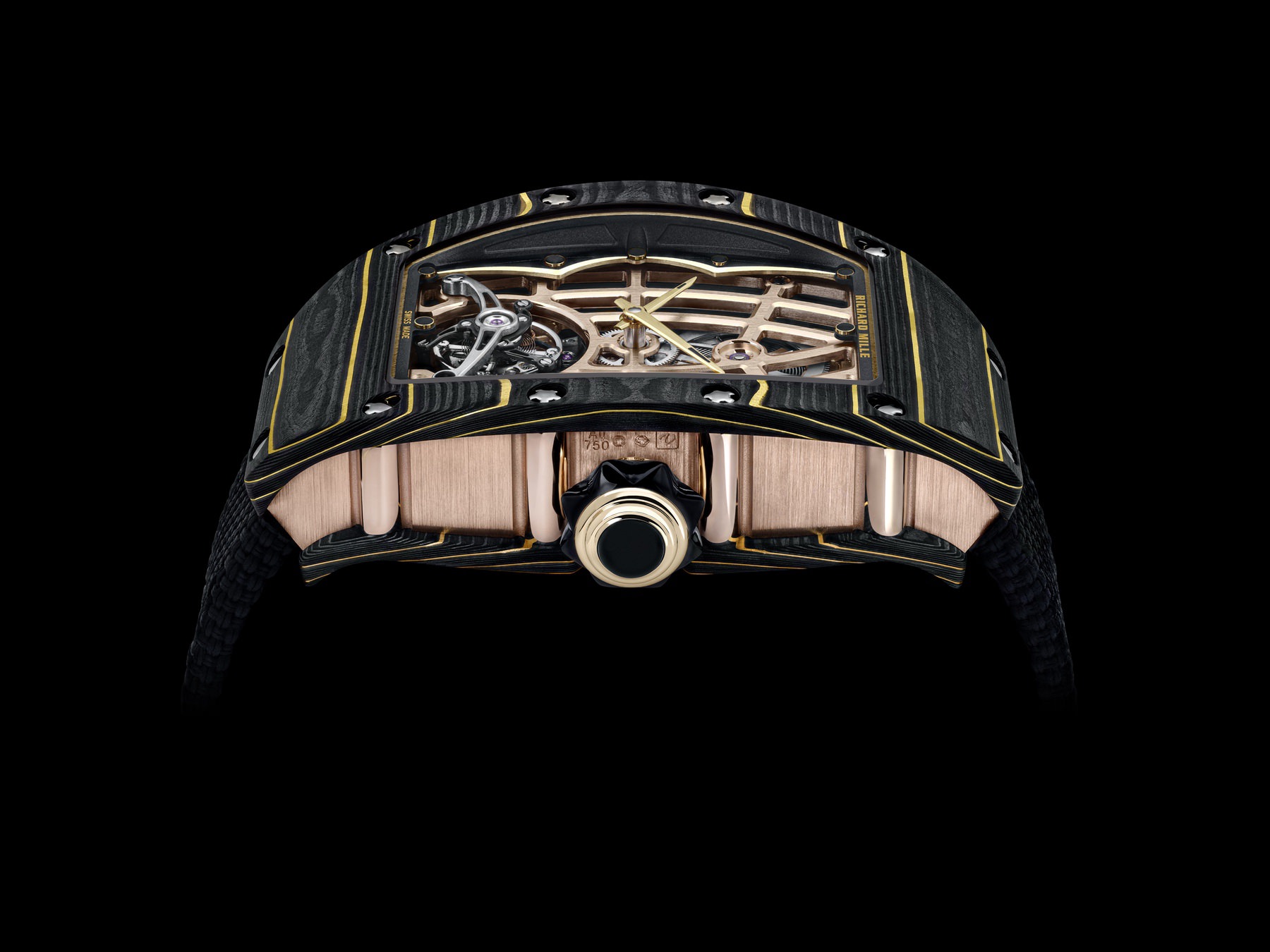 RM 74-02 Automatic Tourbillon Gold Carbon TPT® — view 2
