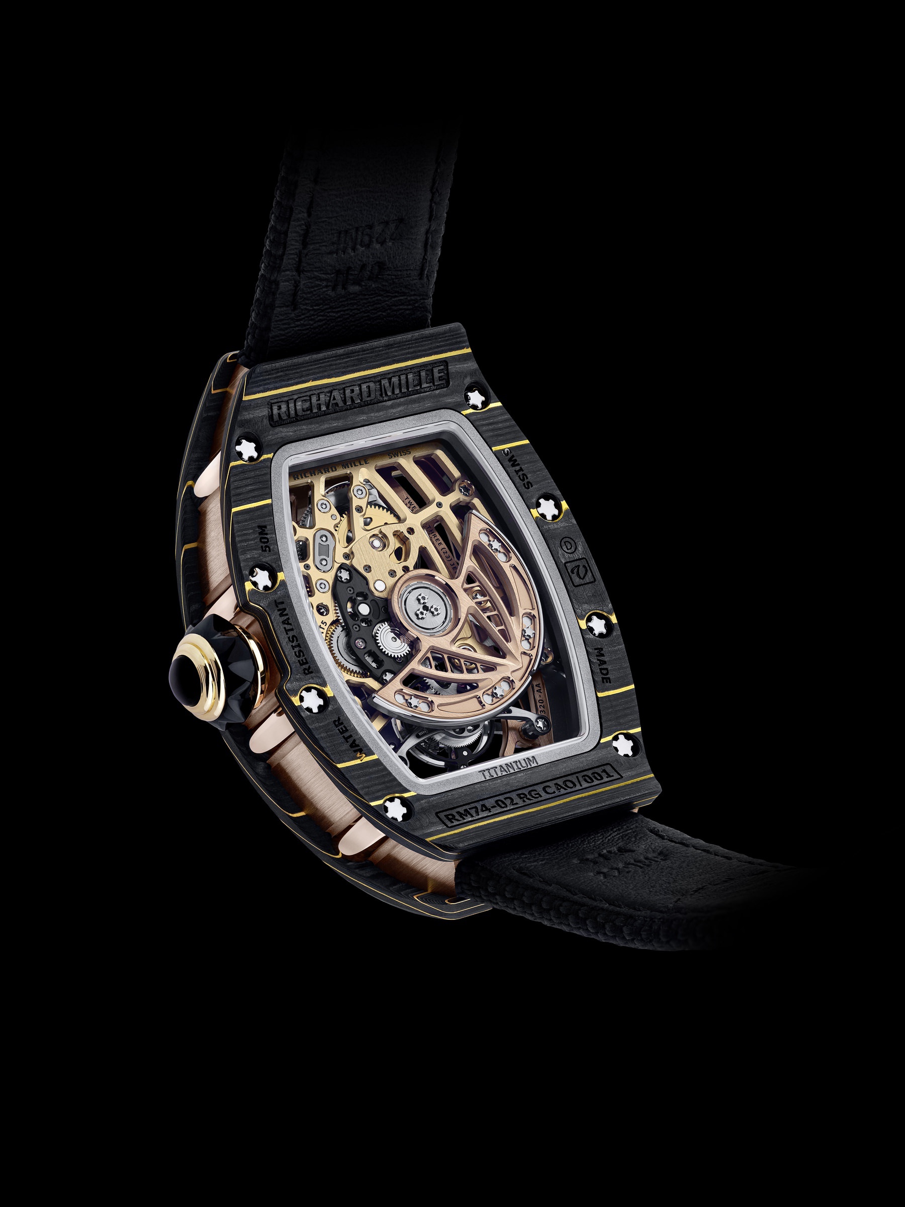 RM 74-02 Automatic Tourbillon Gold Carbon TPT® — view 4