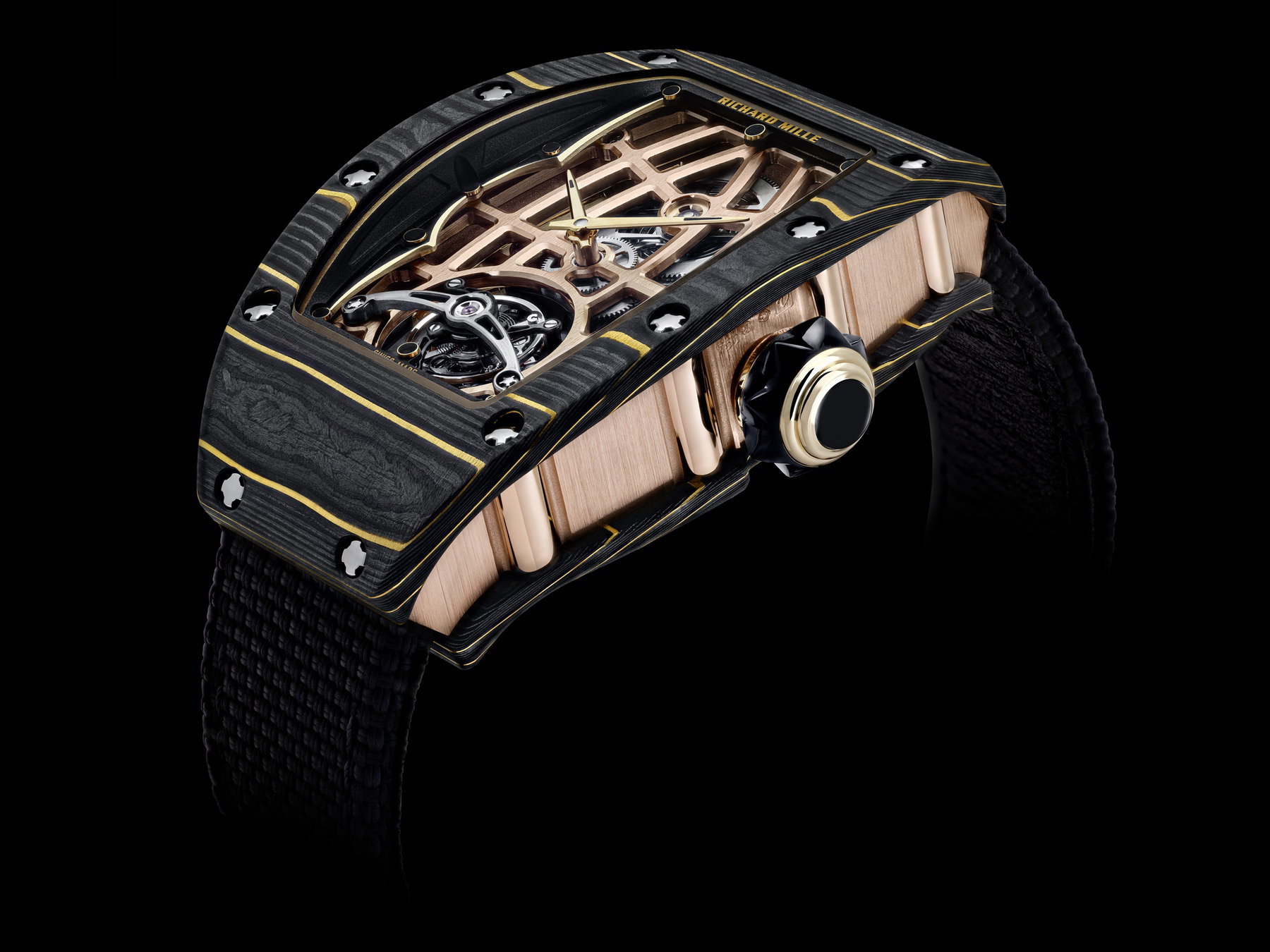 RM 74-02 Automatic Tourbillon Gold Carbon TPT® — view 6