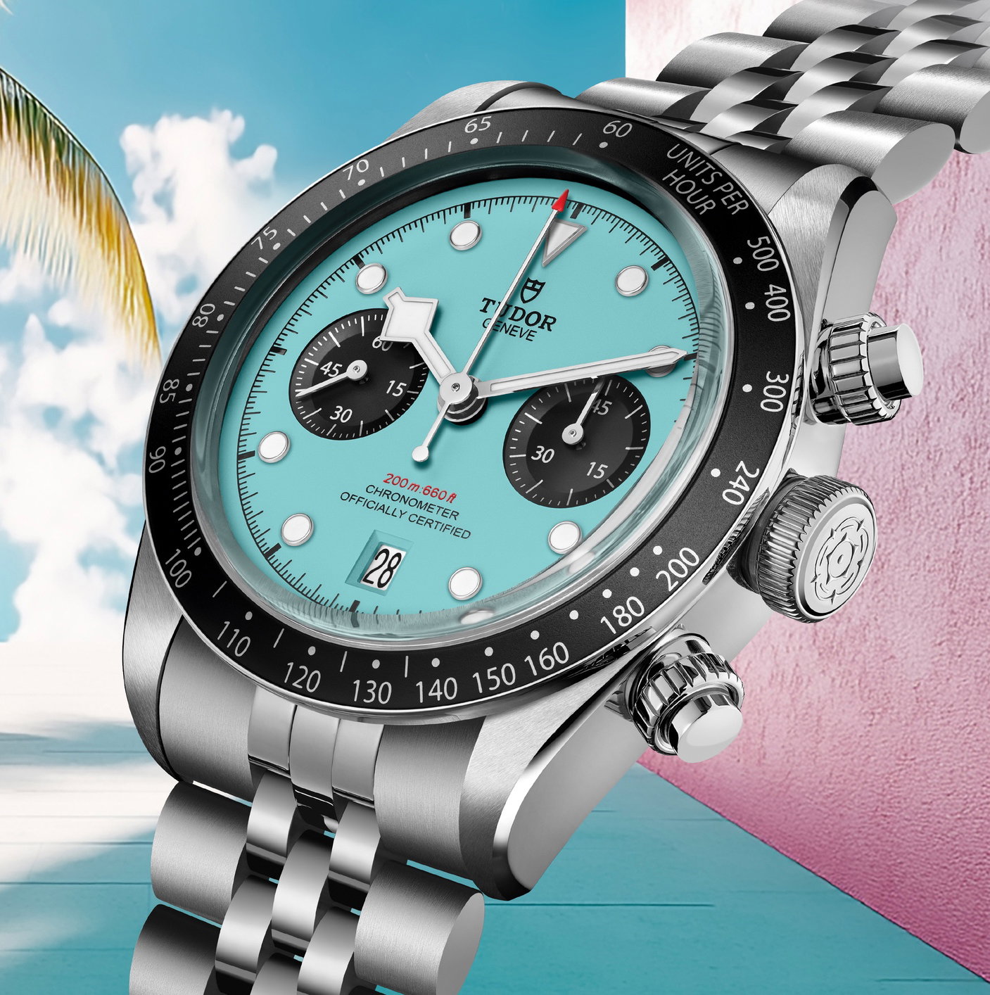 Black Bay Chrono „Flamingo Blue“ — view 6